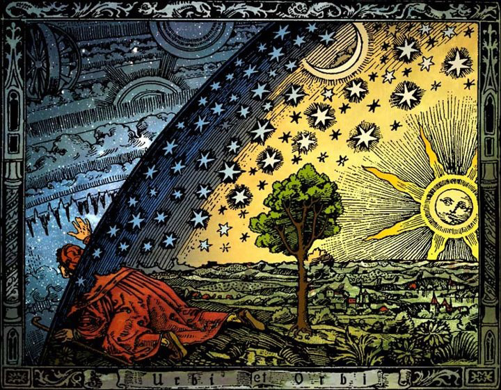 The Flammarion Engraving, symbolizing the journey into the psyche.